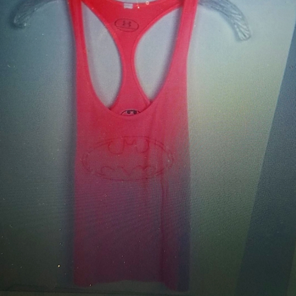 Under Armour Small Coral 🦇Batman🦇 Tank Top - Picture 2 of 6